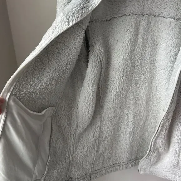 Columbia Gray Cloudy Day Fuzzy Soft Fleece Full Zip Jacket - Picture 5 of 6